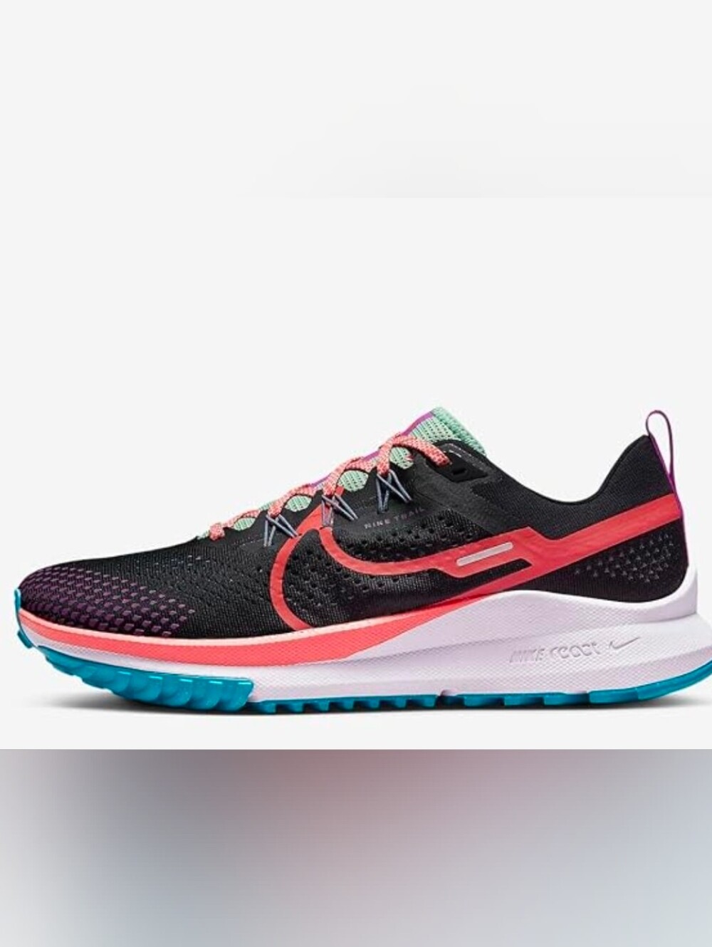 Nike React Pegasus Trail 4 Men's Size 13 Running Shoes Black Magic Ember